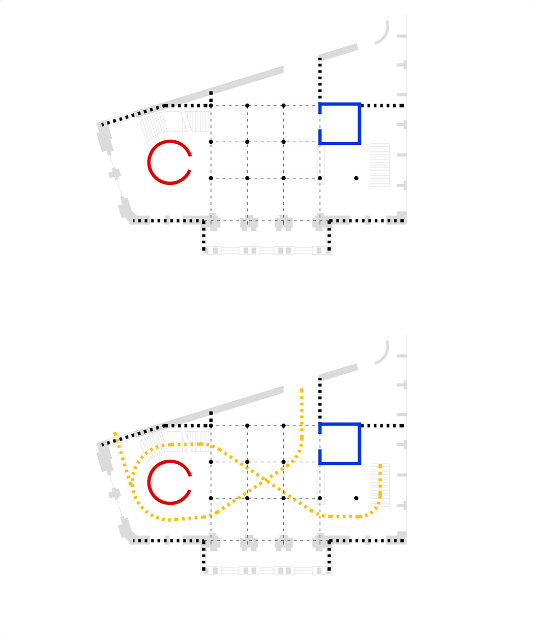 Análisis de la relación
entre número y forma del vestíbulo de la Cooper
Union