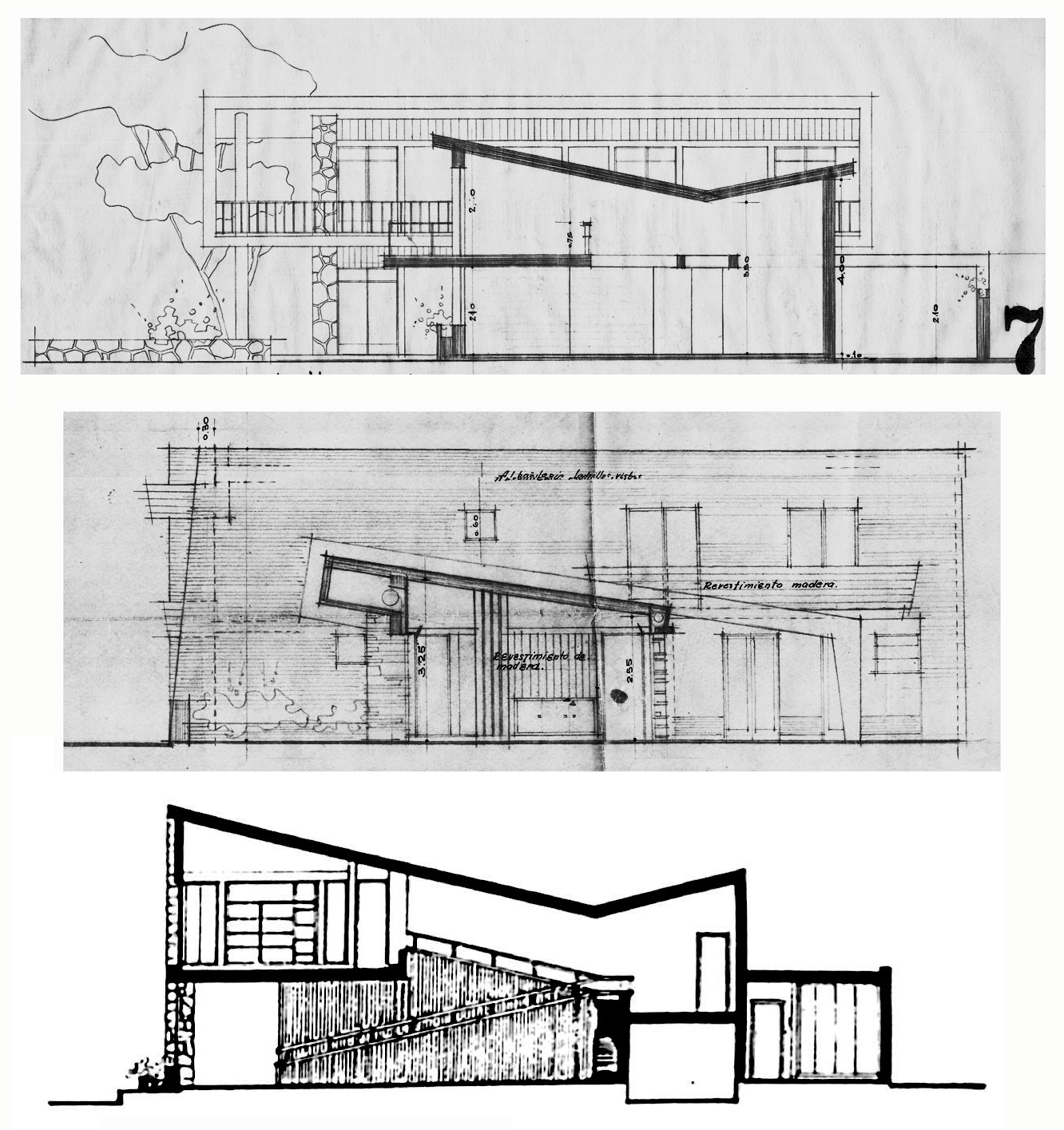 Corte casas Wieland, Lange,
Rébora