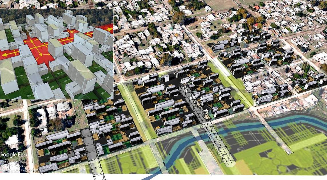 Desarrollos
preliminares del completamiento del tejido residencial.