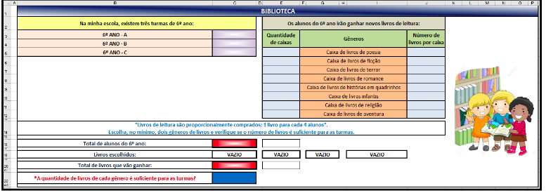 Enunciado do problema “Biblioteca”