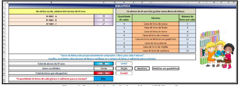 Exemplo de solução do problema “Biblioteca”