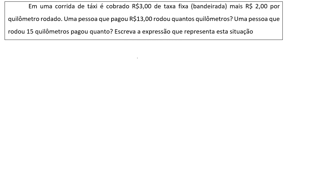 Enunciado da atividade