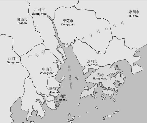 Delta del río Perla-Zhujiang