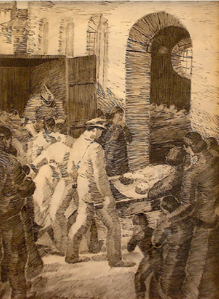 Heridos evacuados, 1936-1939. 
