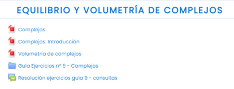 Archivos y carpetas generados en la plataforma
para una de las unidades del programa