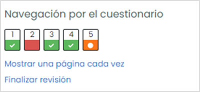Seguimiento del cuestionario virtual