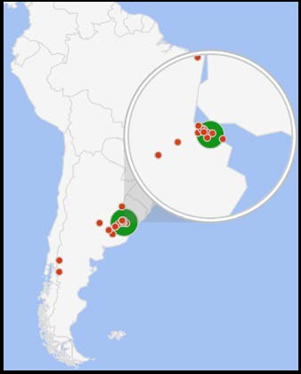 Distribución Geográfica de los estudiantes
