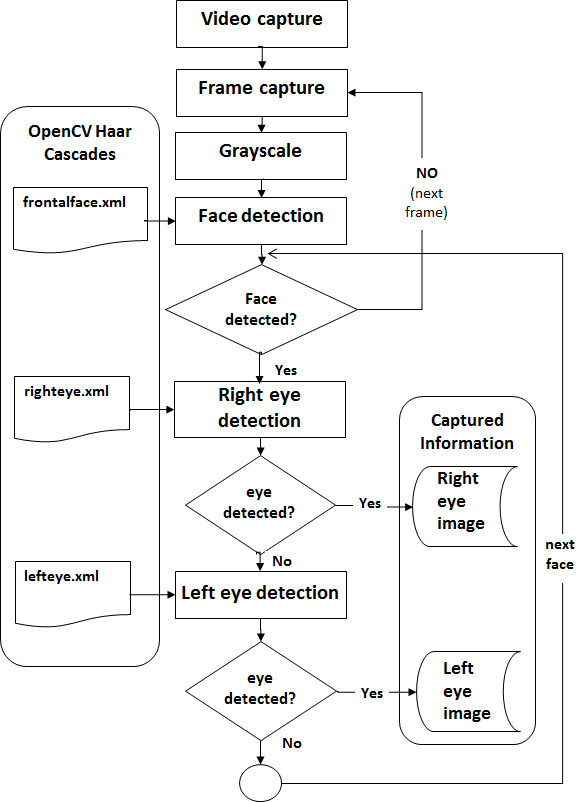 Iris capture process