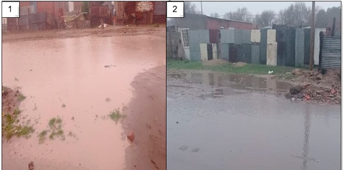 Anegamiento en el barrio Villa Talleres