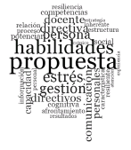 Nube de palabras en orden de relevancia otorgada por los expertos.