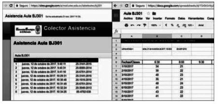 Capturas del sitio para visualizaci&oacute;n de datos.