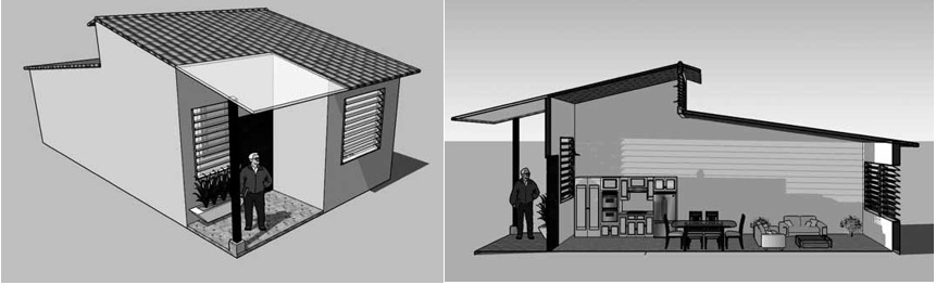 Vivienda unifamiliar de 1 nivel