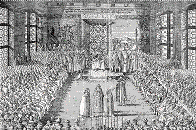 Presentation of
Tsar Vasiliy IV Shuisky and his brothers as prisoners