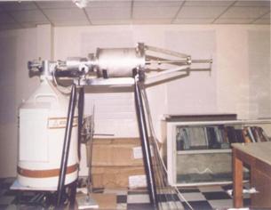Photograph of the actual Mini-Orange Spectrometer in use at Sri Sathya Sai Institute of Higher Learning, India.