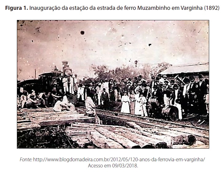 Inauguração da estação da estrada de ferro Muzambinho em Varginha (1892)