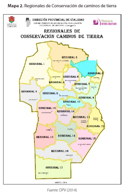 Regionales de Conservación de caminos de tierra