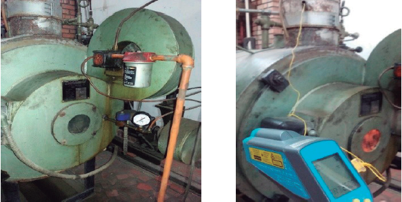  Toma de datos experimentales, caldera Continental F10C