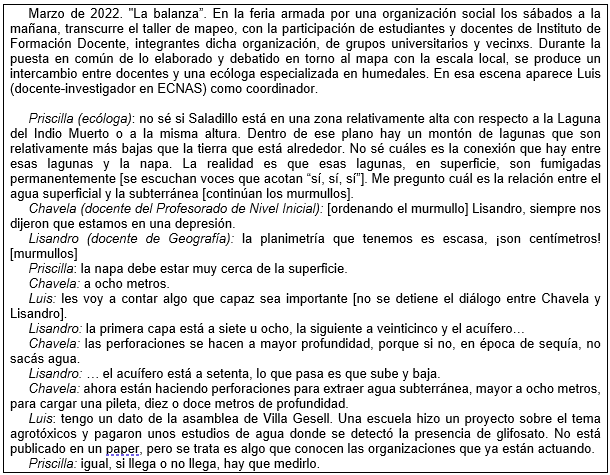 Taller realizado en Saladillo, 2022