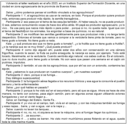 Taller realizado en Dolores en 2023