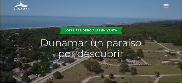Captura de la Página Web3 del
proyecto inmobiliario