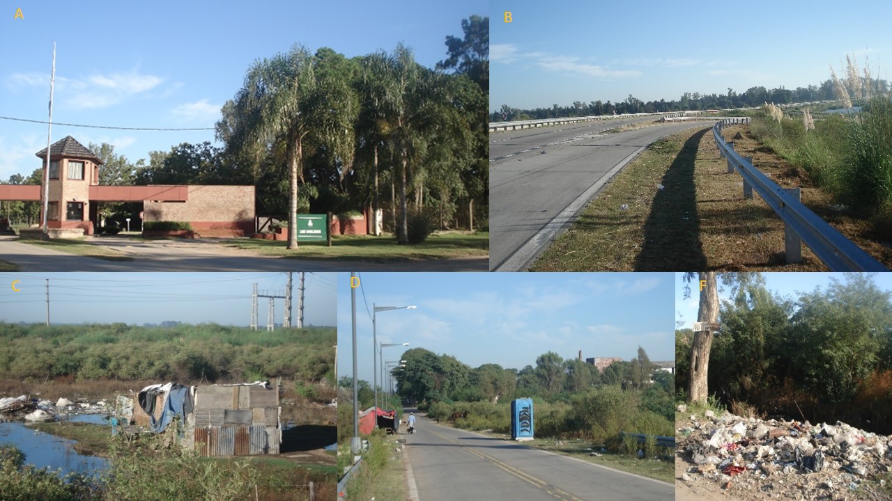 Contrastes socio-ambientales en el sector 1: Country Los Molinos (Recreo) y La Vieja Tablada (Distrito Santa Fe)