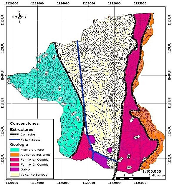 Mapa Geología Concordia.