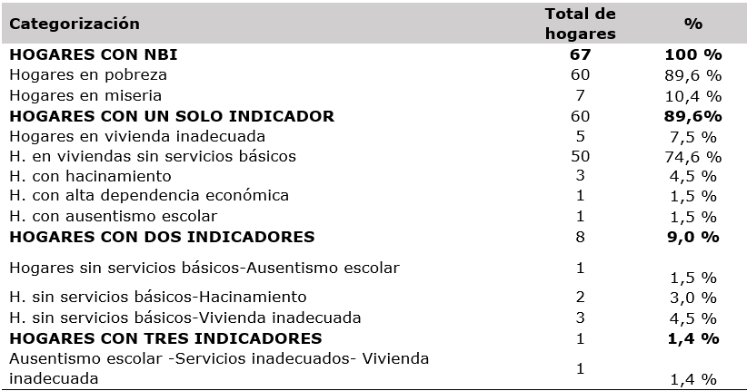 Categorización del NBI para los hogares de productores
de uchuva en el departamento de Nariño, 2019