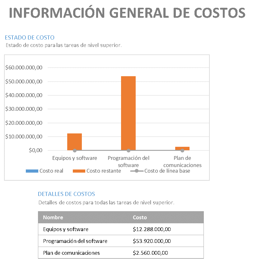 Costos del proyecto