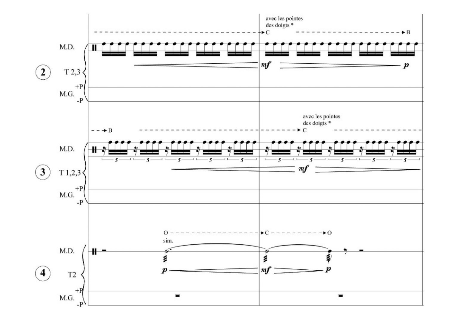 Fig. 14: Trecho da parte inicial de presque un murmure sans son