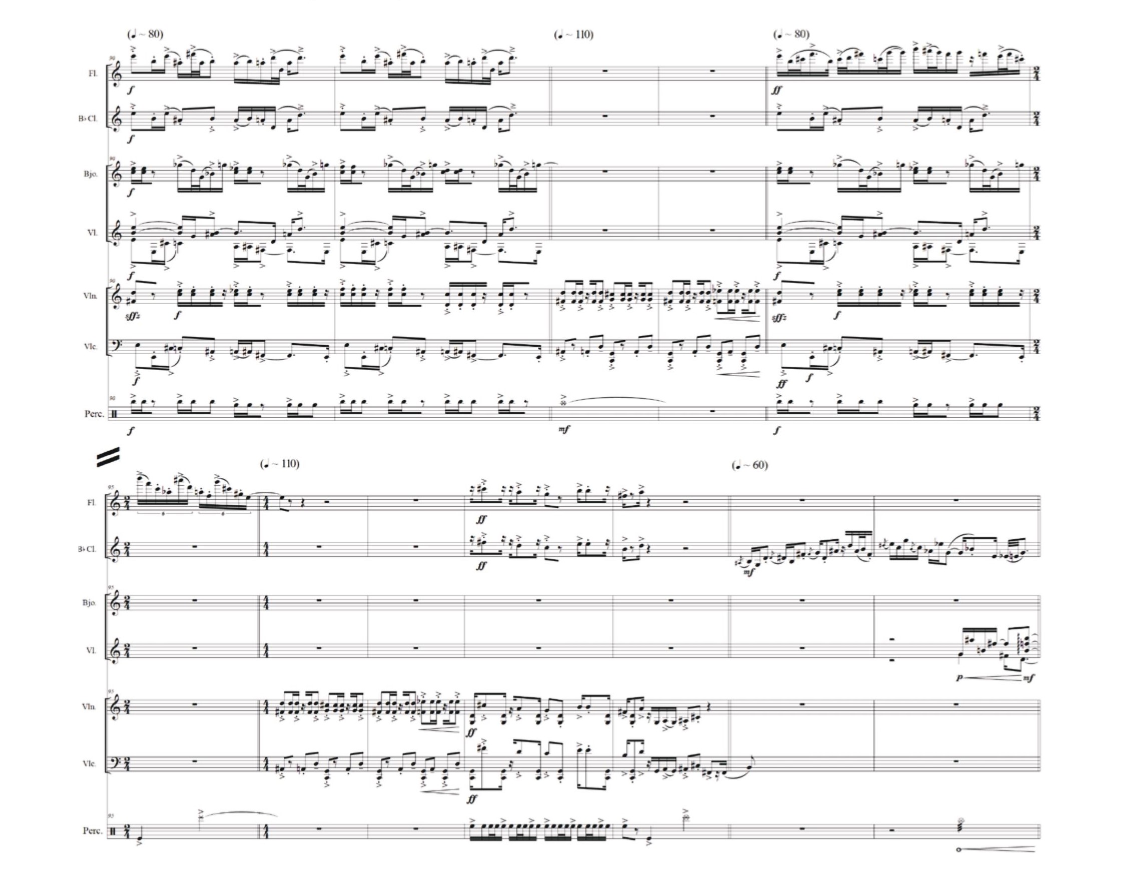 Example 15: Modular process of candombl&eacute; patterns in Impulsos &ndash; Vin&iacute;cius Amaro