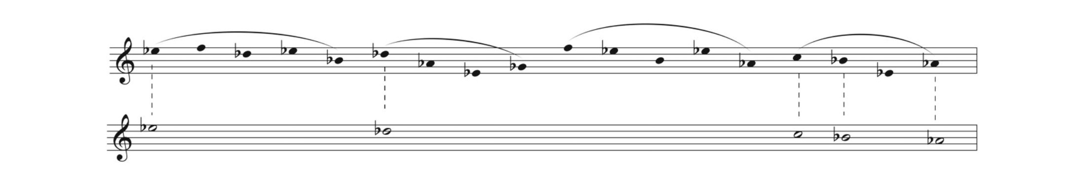 Ex. 9 Aplicação do conceito de Hindemith de melodia por graus conjuntos na composição do segundo tema.