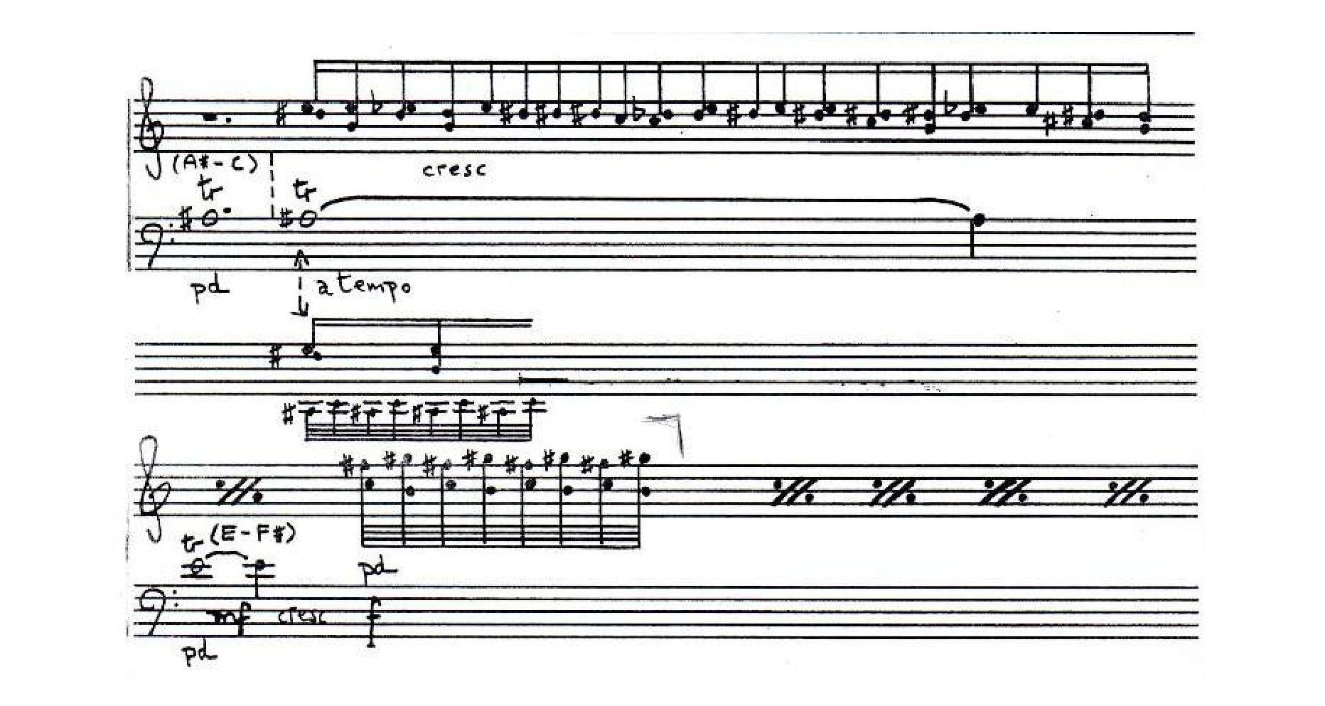 Exemplo 17: Recorte citado de Vento Noroeste (partitura original)