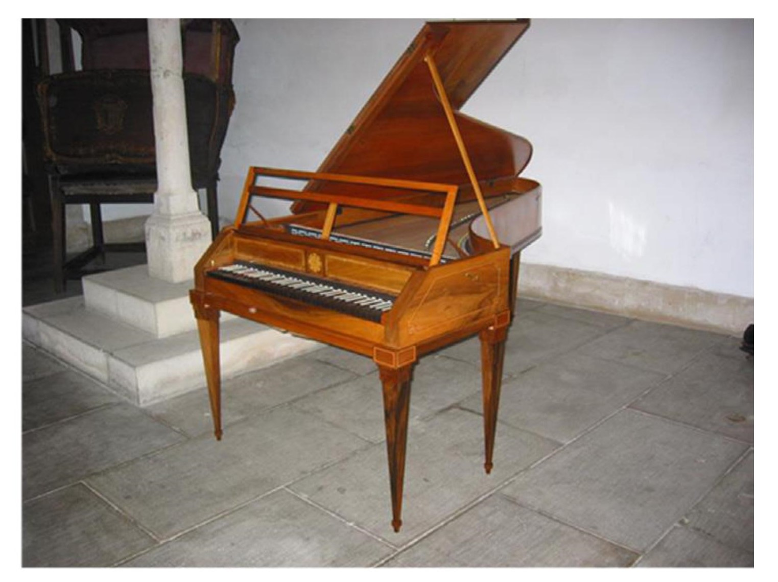 Figure 1. The fortepiano used in this project, built in 2002 by Paul McNulty.