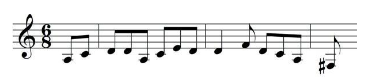 “Coisa nº 5” tema principal em 6/8.