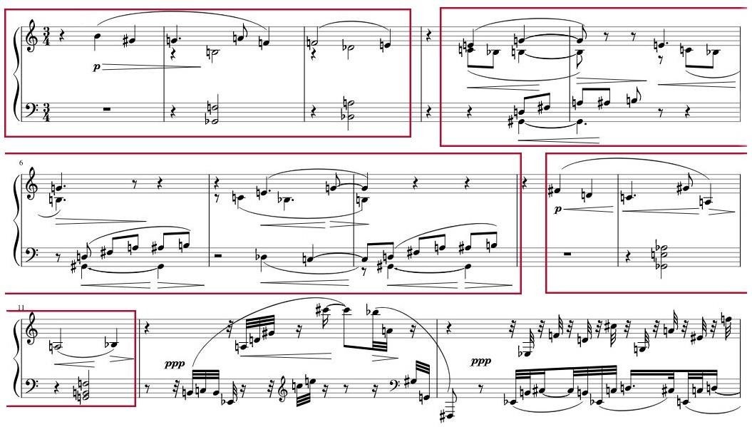 Arnold Schoenberg. Drei Klavierst&uuml;cke, Op.11, n&ordm;1.