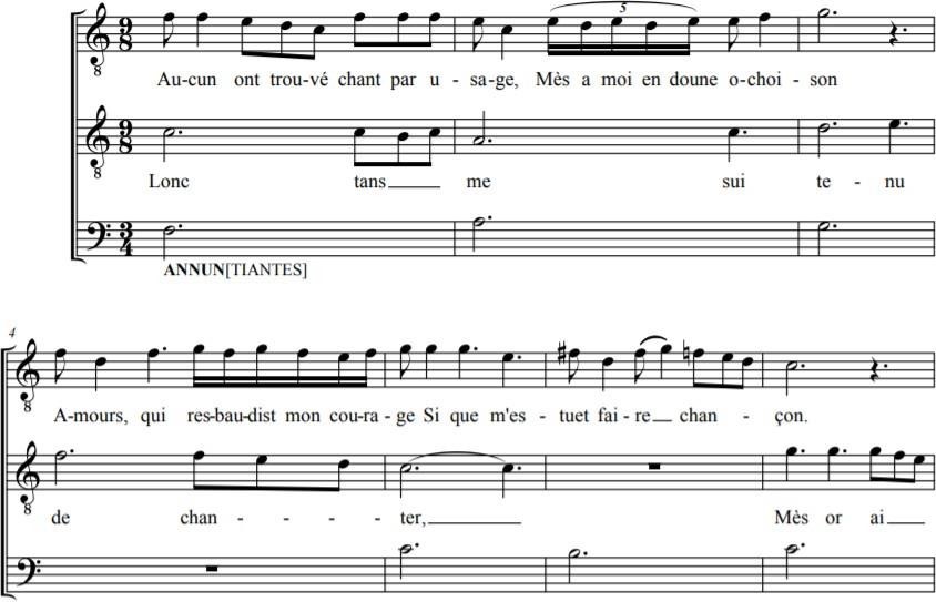 Agrupamentos de 3, 5 e 6 notas (semibreves no original)