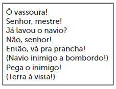 Texto de O Navio Pirata