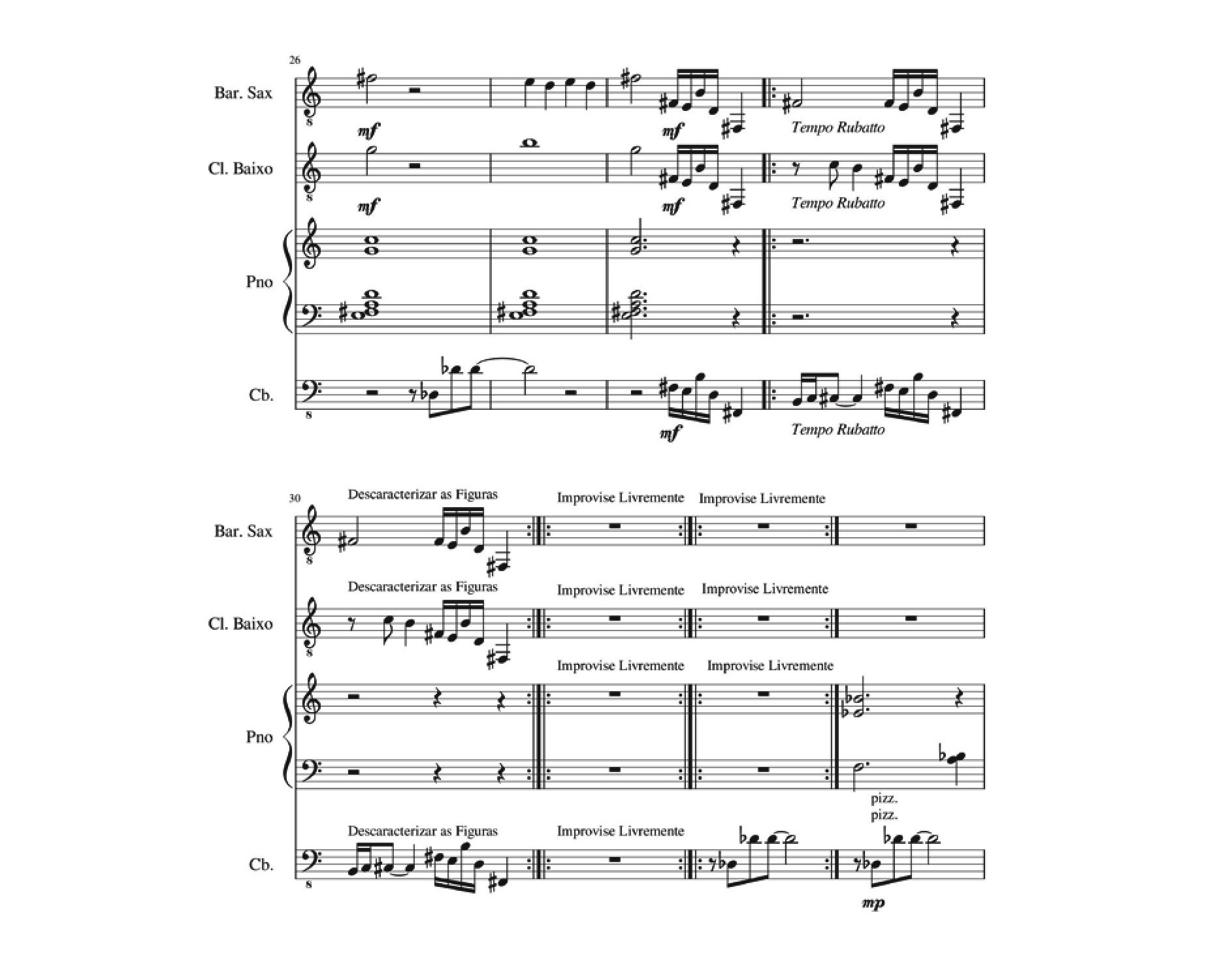 Fig. 10 – Segunda abertura à improvisação em sátira.