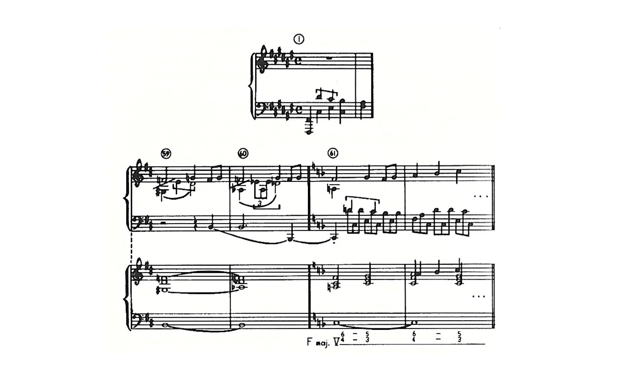 Fig. 11 – Chopin, Improviso Op. 36 (comp. 1-2, 59-62) – Empr ego motívico.