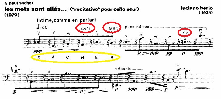 Berio, les mots sont allés..., p. 1, linhas 1-2