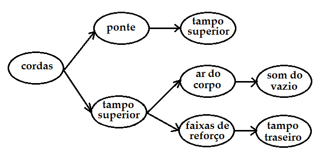 Interação entre as partes componentes da viola