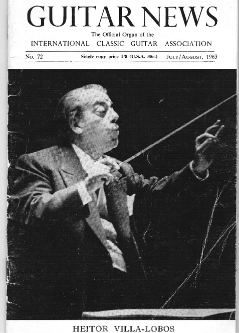 revista Guitar News com Villa-Lobos em destaque na capa