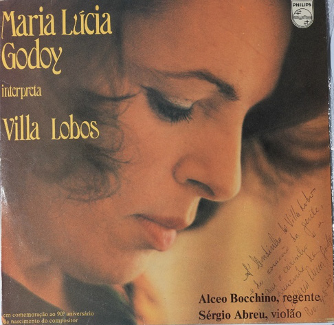 Capa do LP Maria Lúcia Godoy interpreta Villa-Lobos