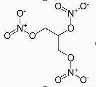 Figura 1 Estructura química de la nitroglicerina (Gauna et al., 2020)