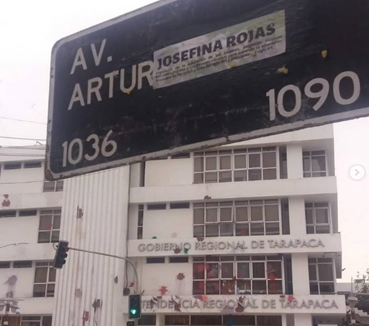 Registro de
“Colectiva Feminista Aquelarre”, intervención en marcha ciudadana “A un mes de
la Revuelta”, 18 de noviembre de 2019, Iquique.