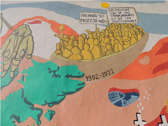 Detalle del mural.