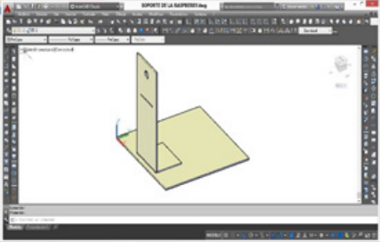 CAD del soporte de la Raspicam