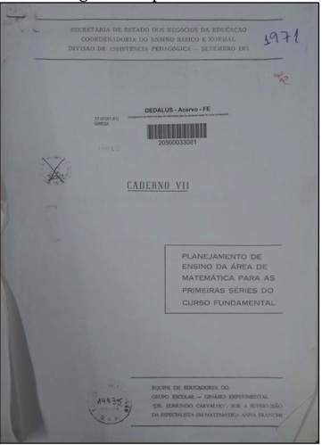Capa Caderno VII