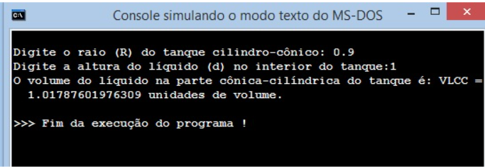 Compilação do programa no Visual
(2021)