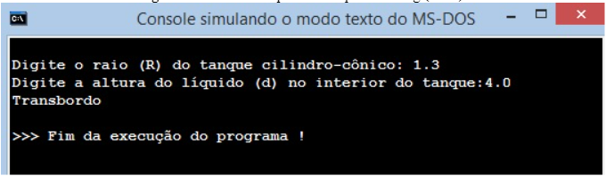 Resultado apresentado pelo Visualg
(2021).